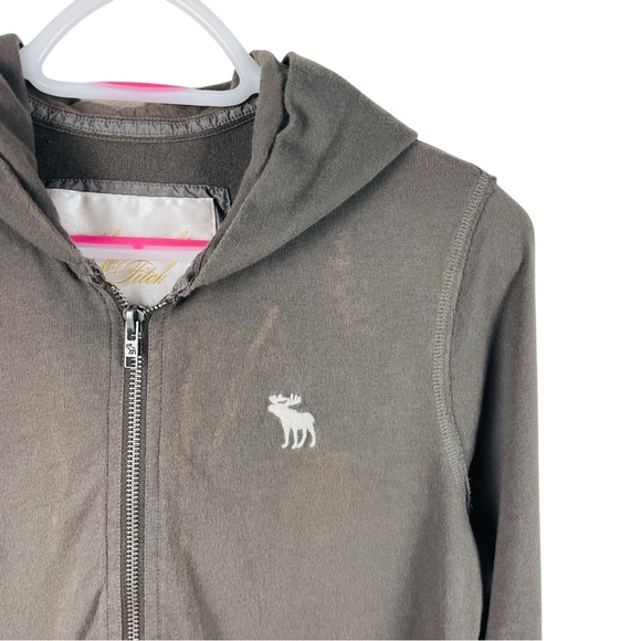 Abercrombie & Fitch Y2K Women’s Brown Jacket Size XL - Picture 3 of 6